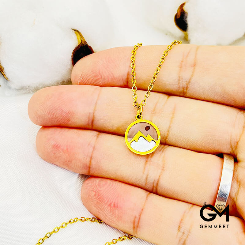 Simple Mountain Mustard Seed Necklace