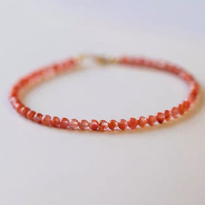 Sunset Speed - Red Agate Energy Gemstone Bracelet