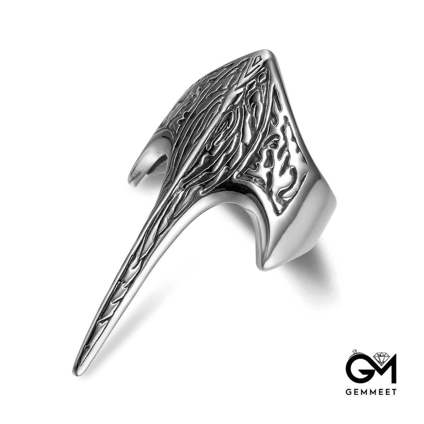 Special-shaped Carved Armor Titanium Steel Ring