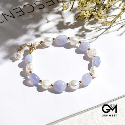 Fashion Crystal Pearl Jewel Bracelet