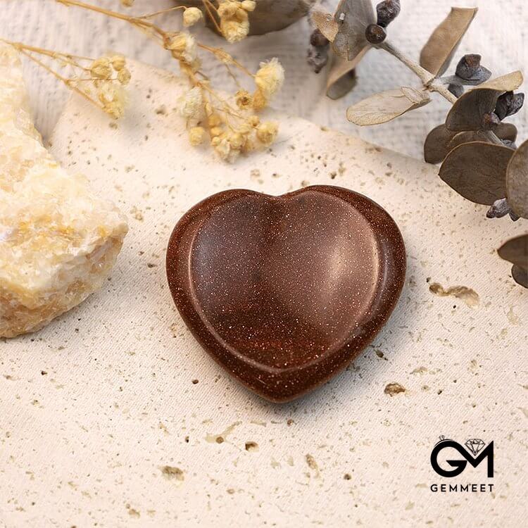 Sandstone Heart Worry Stone