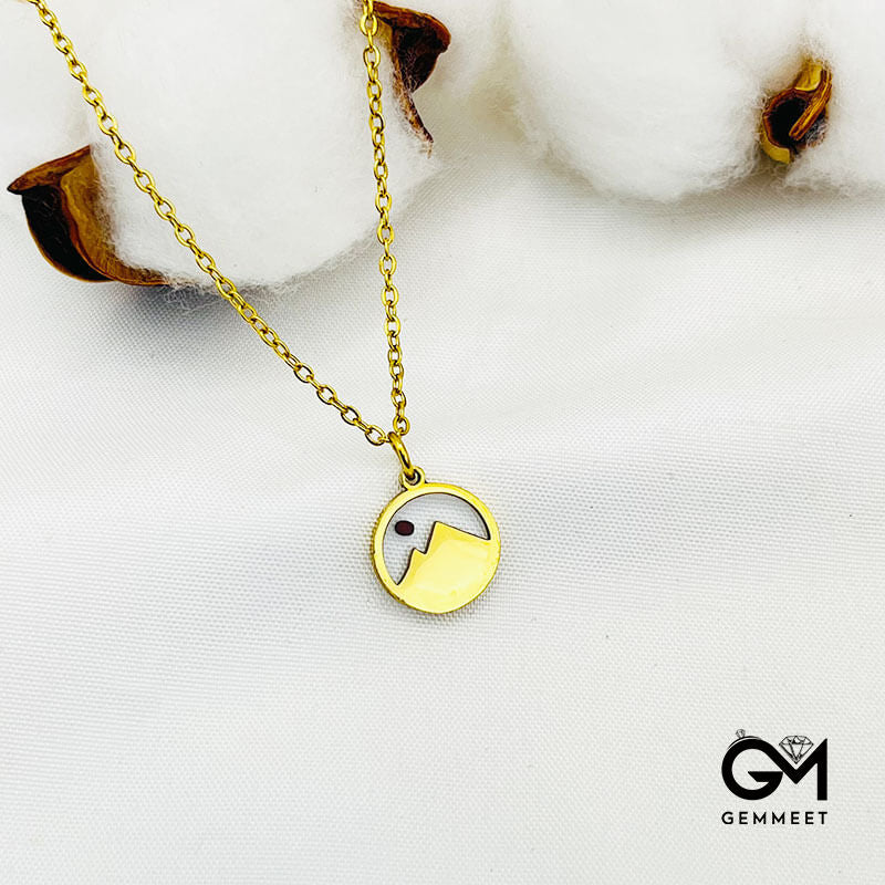 Simple Mountain Mustard Seed Necklace