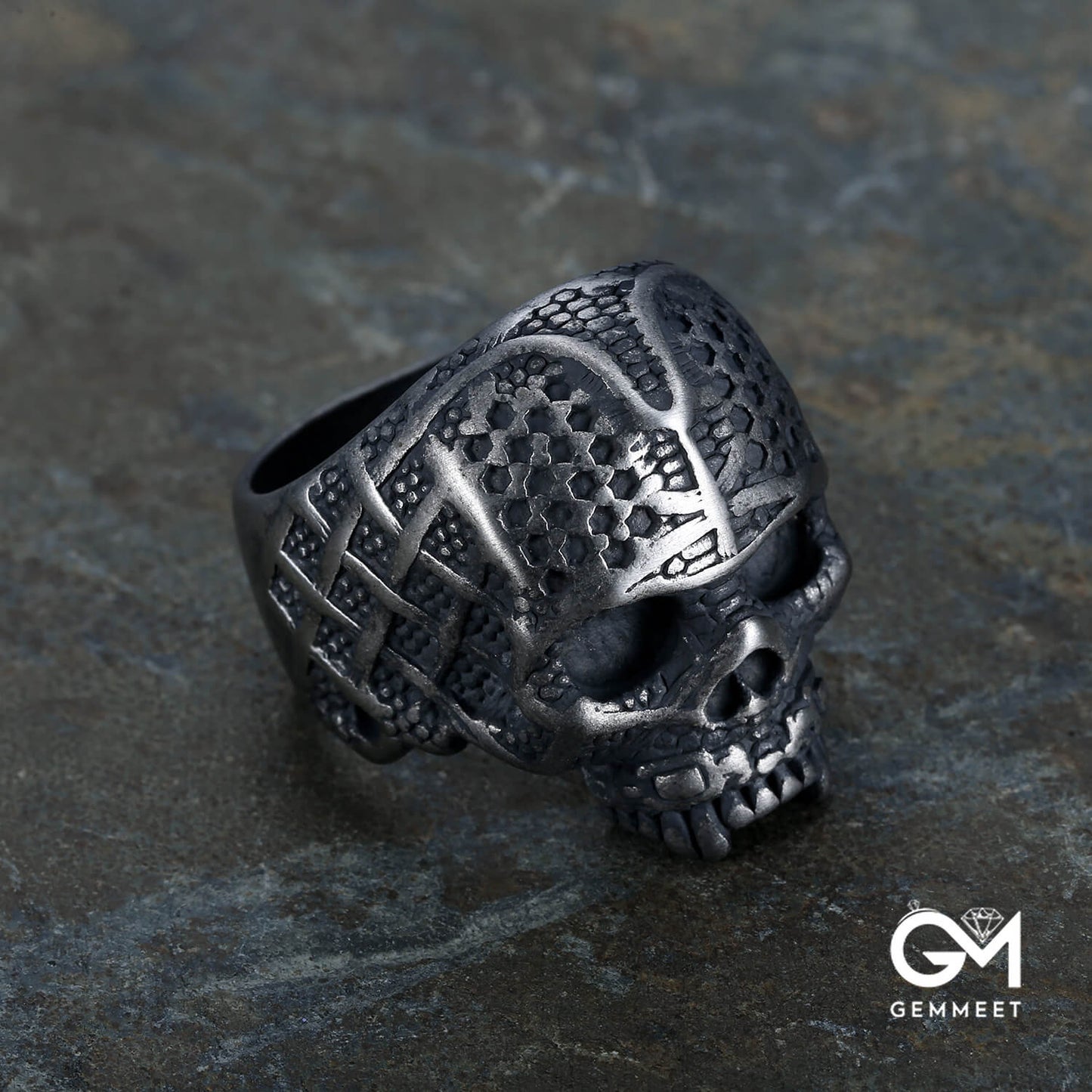 Men's Punk Skull Halloween Themed Ring