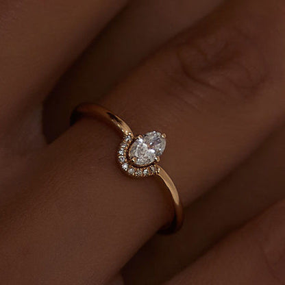 Fashion Shaped Zircon Ring