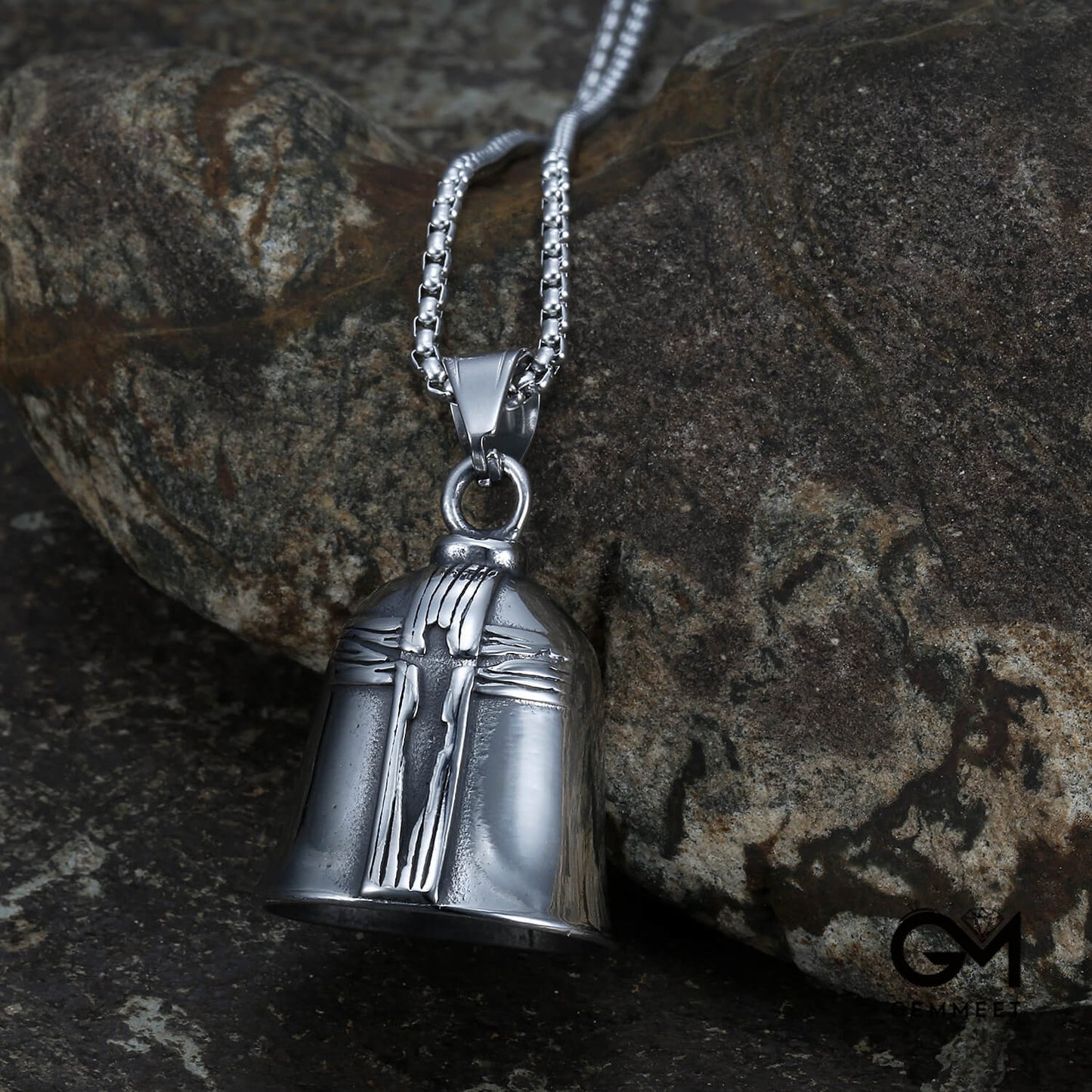 Stainless Steel Cross Bell Pendant