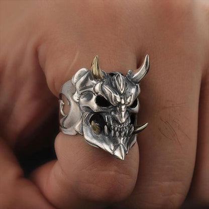 King of Ghost 3D Skull Adjustable Ring