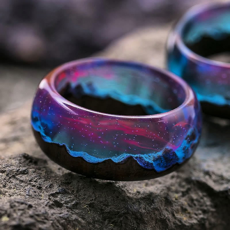 Wood Resin Glow Ring