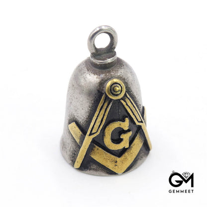 Mystery Masonic Bell Pendant Necklace