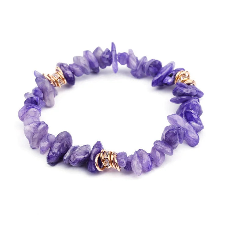 Irregular Stone Crystal Crushed Beads Bracelet