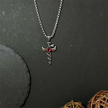 Men's Angel Sword Necklace