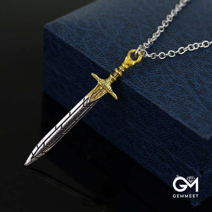 Movie Retro Sword Creative Necklace