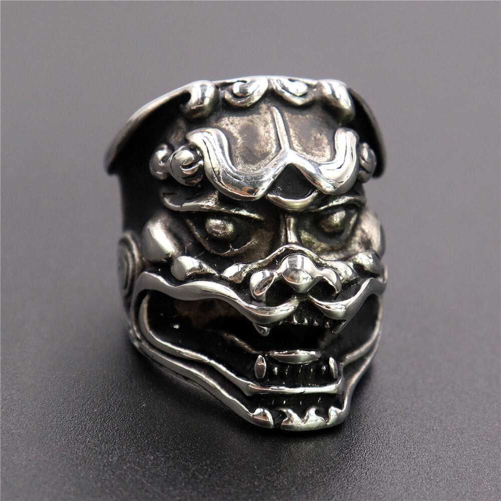 Stainless Steel Kirin Skull Ring