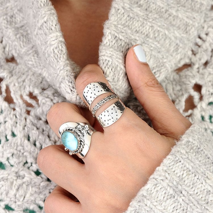 The Larimar Boho for Women Ring