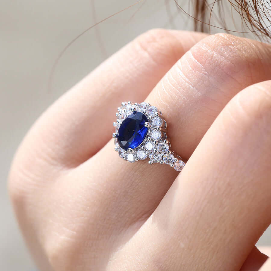 Elegant Sapphire Engagement Ring