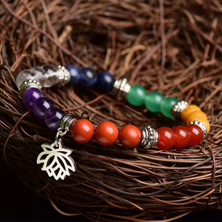 Chakra Lotus Symbol Bracelet