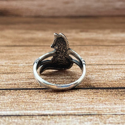 Creative Retro Big Tail Fox Ring