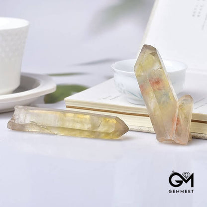 Citrine Rough Stone Crystal Wands