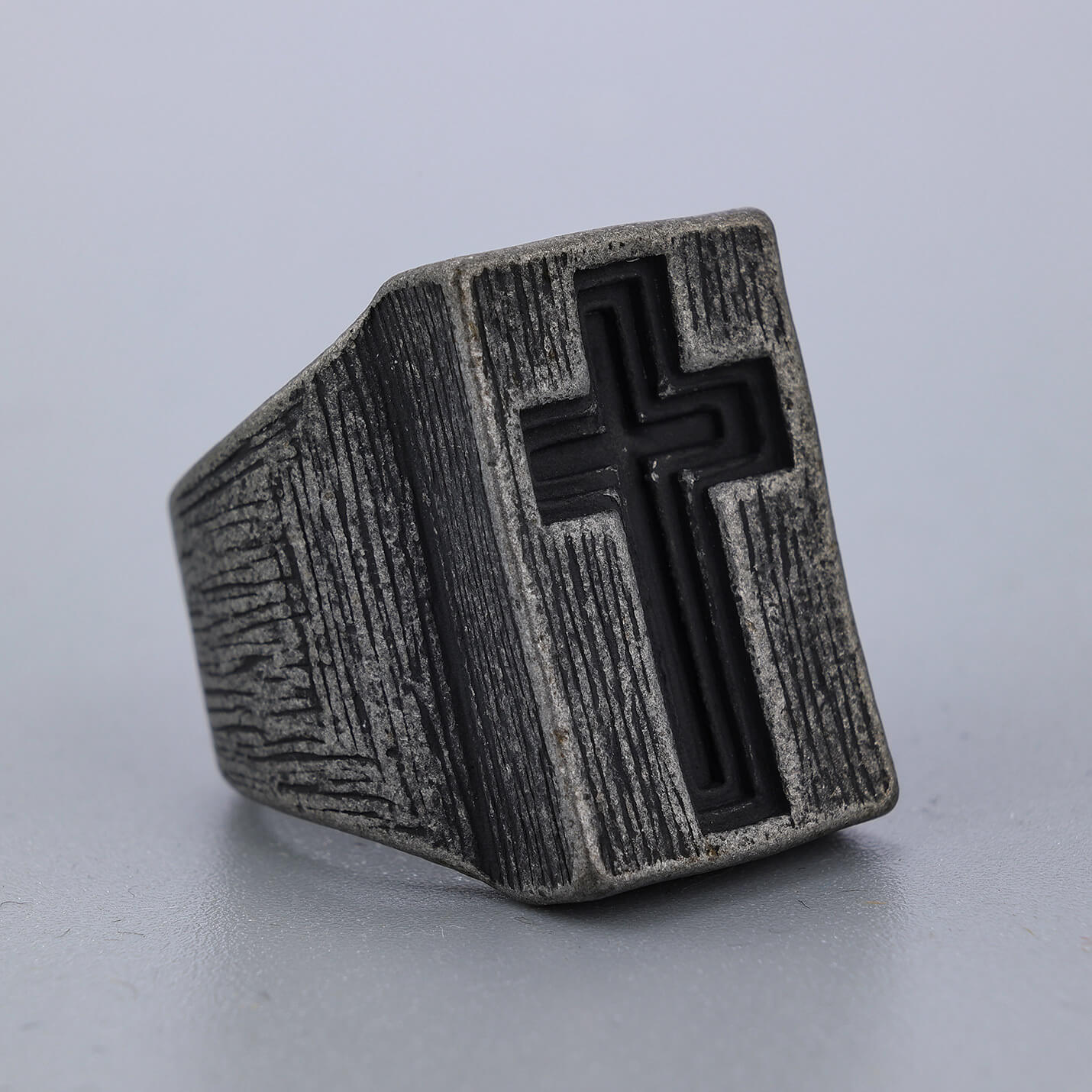 Vintage Heavy Cross Ring