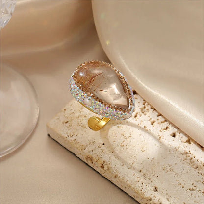 Elegant Baroque Natural Pearl Ring