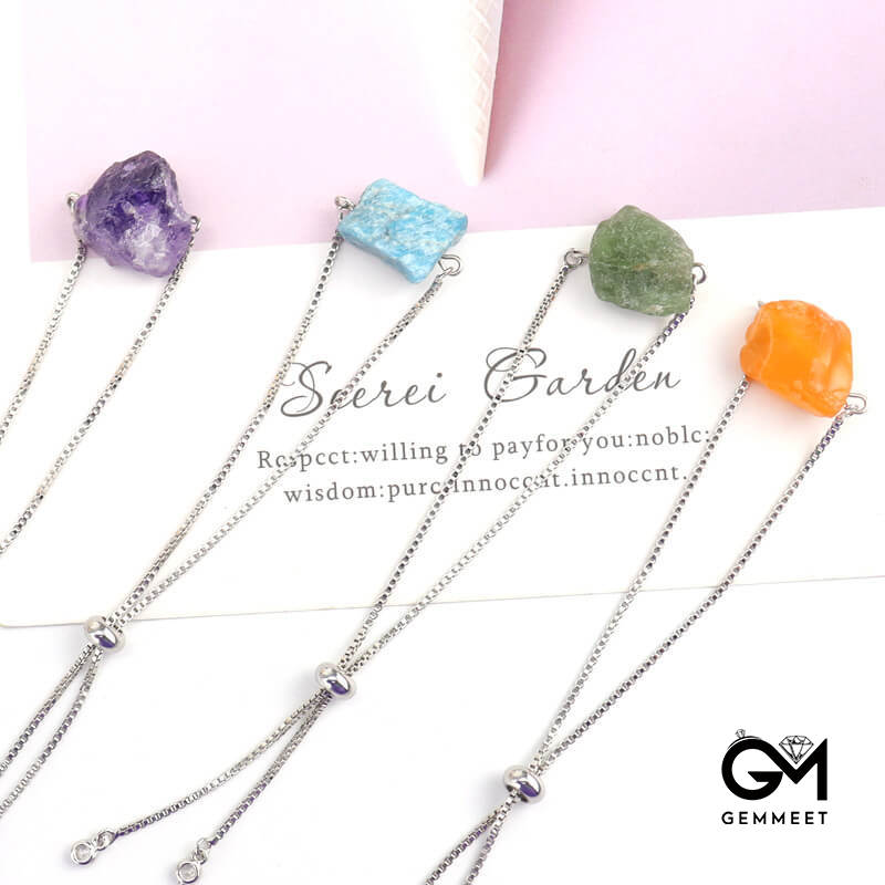 Simple Single Crystal Adjustable Bracelet