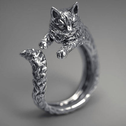 Cute Cat Shape Adjustable Ring