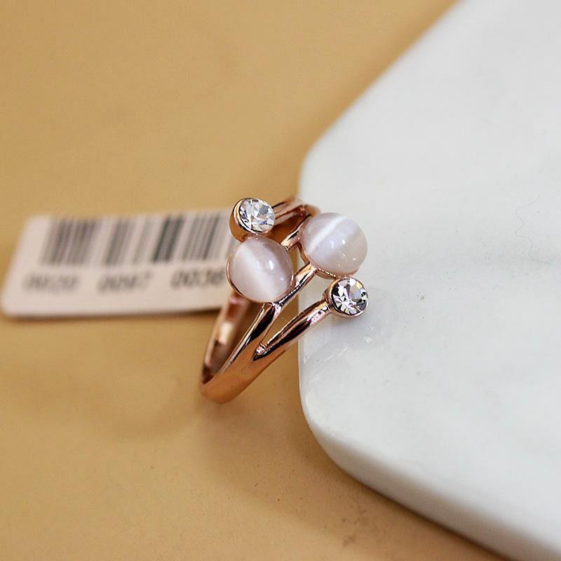 Rose Gold Faxul Opal Index Finger Ring