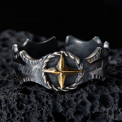 Astral Irregular Texture Adjustable Ring