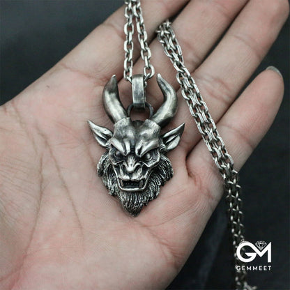 Shofar Devil Satanic Pendant Necklace