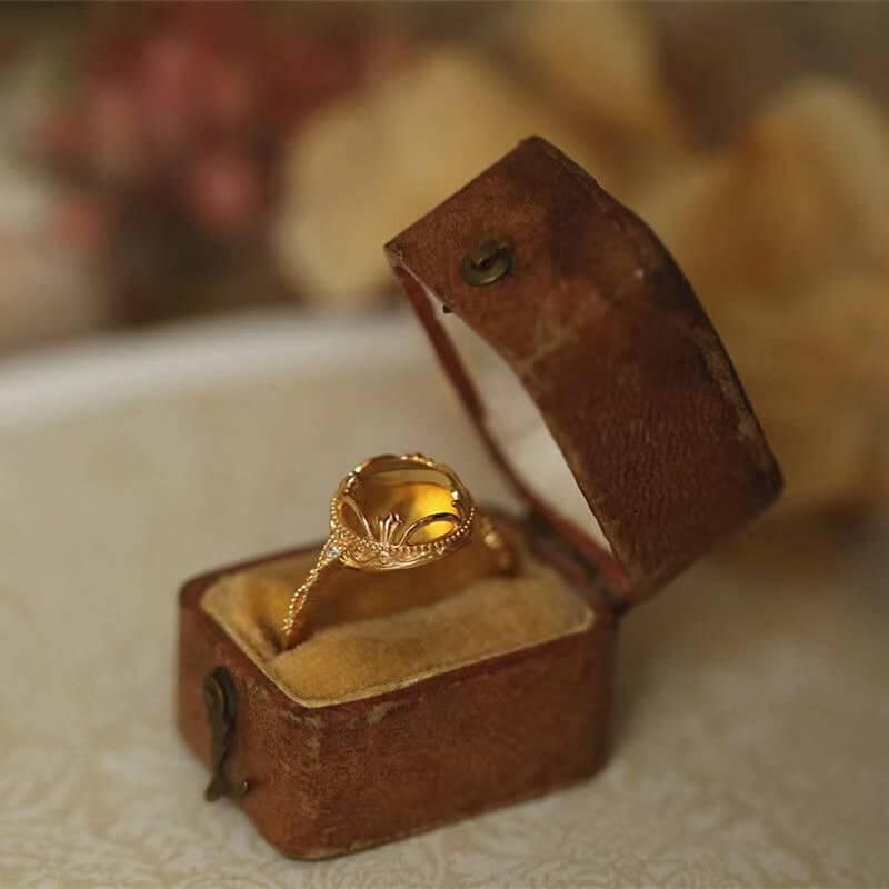 "Golden Luster" Dainty Citrine Ring Price