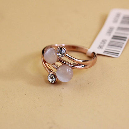 Rose Gold Faxul Opal Index Finger Ring