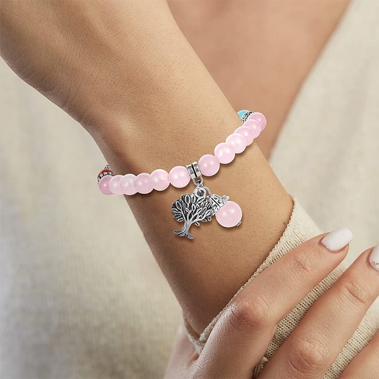 Rose Quartz Chakra Balance Bracelet