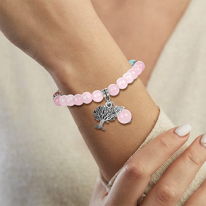 Rose Quartz Chakra Balance Bracelet