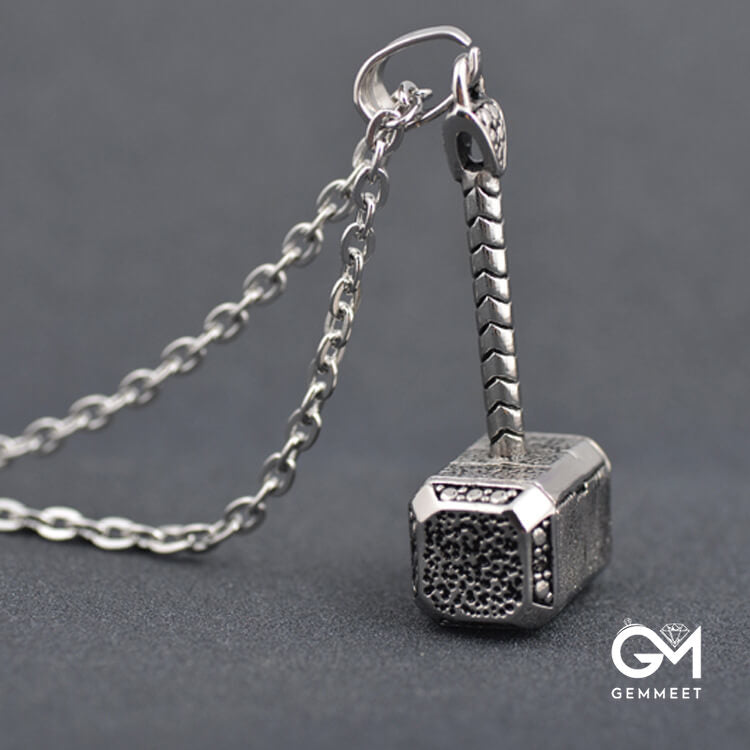 Titanium Steel Necklace Thor's Hammer Necklace