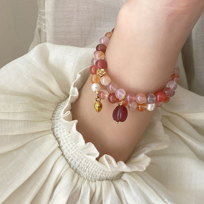 Flower Pearl Shell Stretch Bracelet