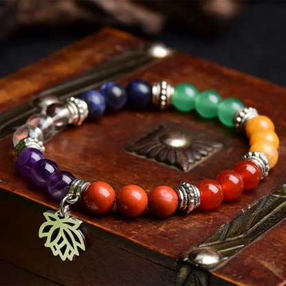 Chakra Lotus Symbol Bracelet