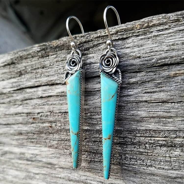 Turquoise Water Droplet Earrings