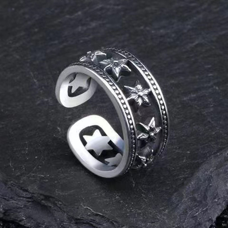 Vintage Men's Hexagram Ring