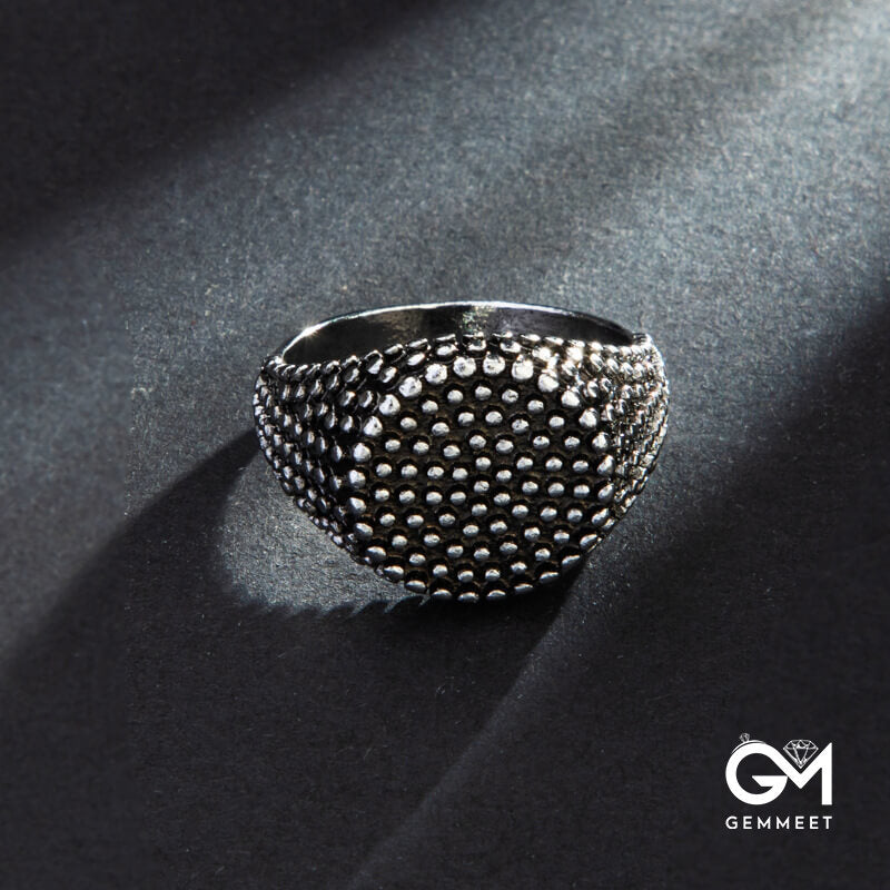 Punk Ring with Round Dots