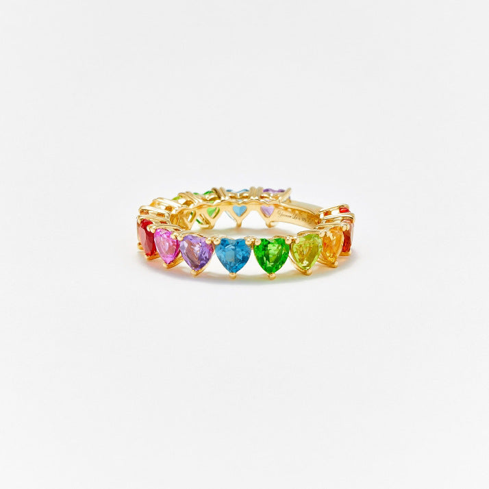 Iridescent Zircon Ring