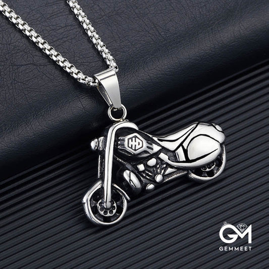 Stainless Steel Motorcycle Punk Necklace