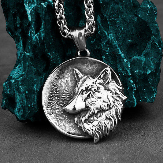 Men's Viking Wolf Necklace