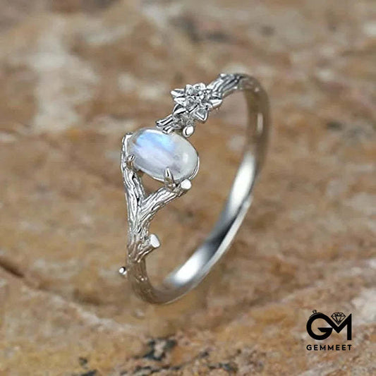 Moonstone Healing Protection Ring