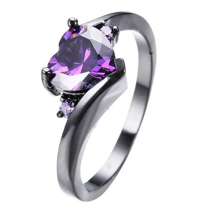 Colors Zircon Crystal Birthstone Ring