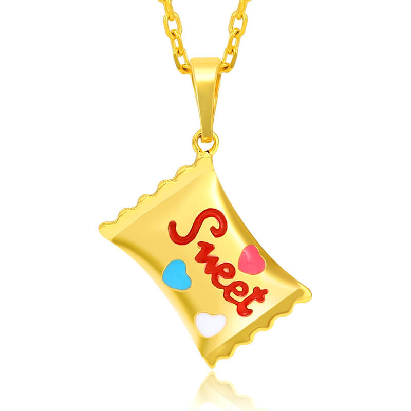 Christmas Candy Pendant Accessories Enamel Drip Oil Love Letter Pendant