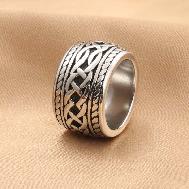 Retro Trendy Men's Twisted Knot Ring