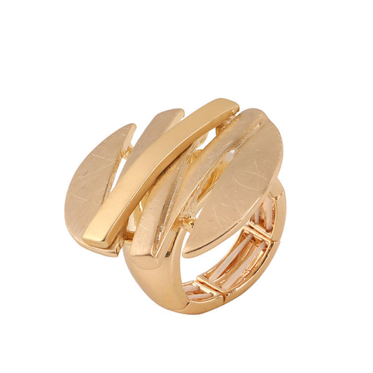 Ladies' Alloy Rings with Geometric Hollowed-out Loose-cut Fashion Trend Advanced