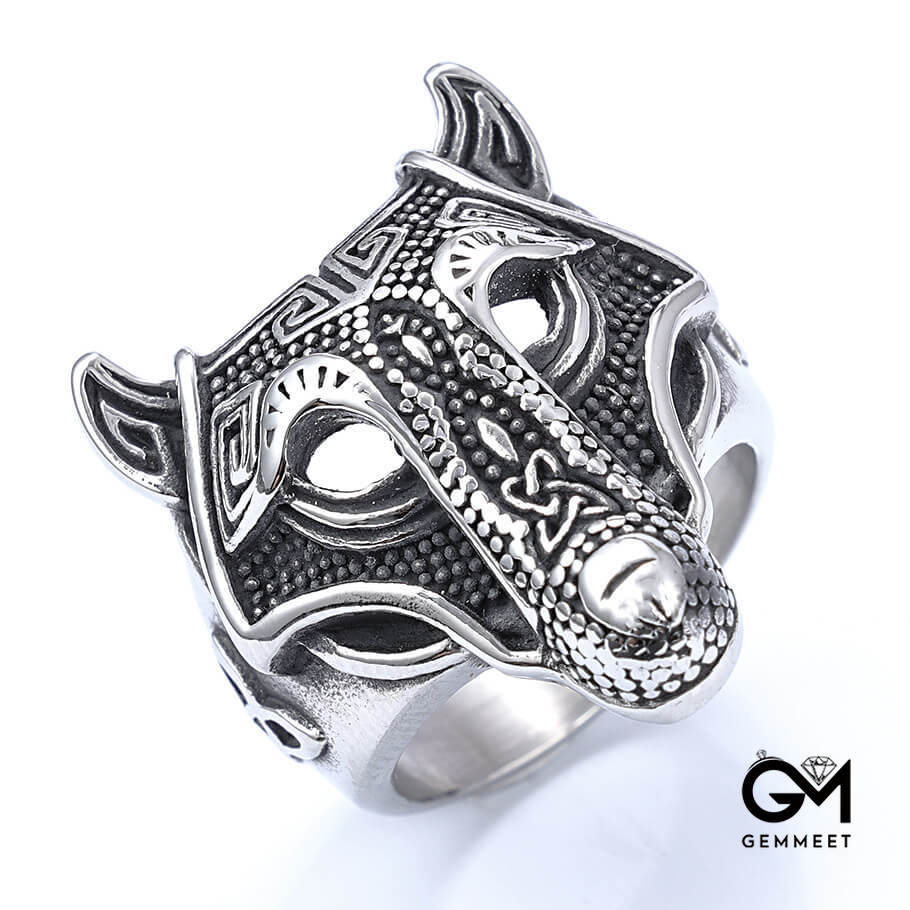 Personality Retro Overbearing Direwolf Ring