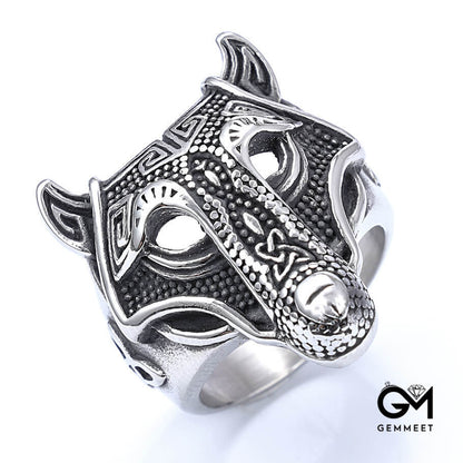 Personality Retro Overbearing Direwolf Ring