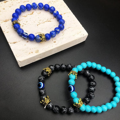 Turquoise With Evil Eye Protection Bracelet