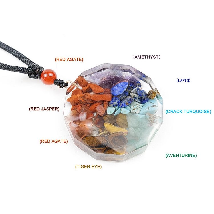 Chakra Hexagram Symbol Yoga Necklace